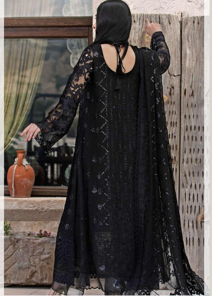 ZUNUJ Embroidered Chiffon Suits Unstitched 3 Piece ZJ22LF D-05 - Luxury Formals Collection