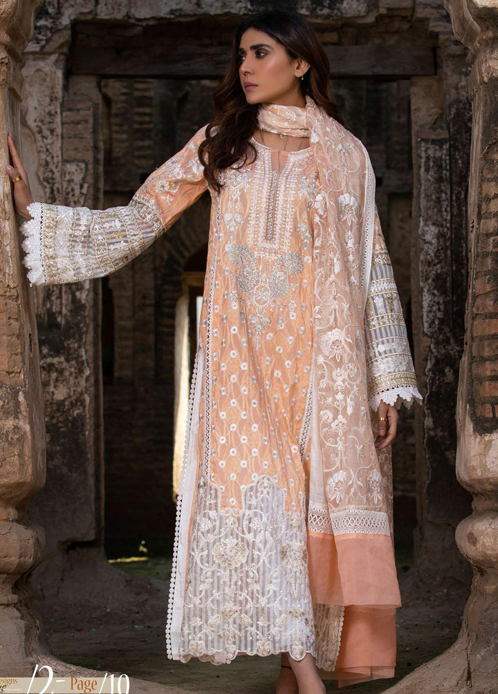 ZUNUJ Embroidered Jacquard Suits Unstitched 3 Piece ZJ22S 02 - Summer Collection