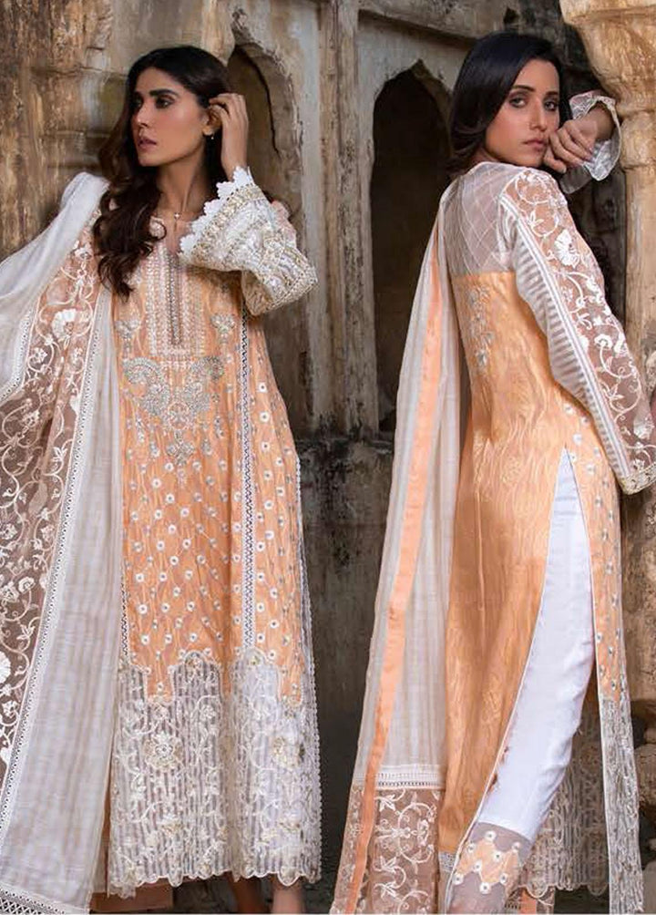 ZUNUJ Embroidered Jacquard Suits Unstitched 3 Piece ZJ22S 02 - Summer Collection