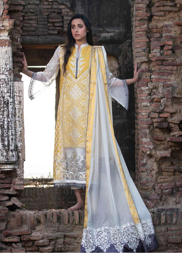 ZUNUJ Embroidered Jacquard Suits Unstitched 3 Piece ZJ22S 04 - Summer Collection