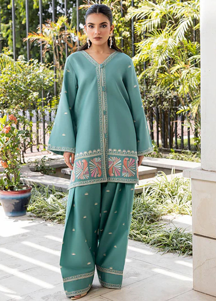 Zuri Pret Embroidered Lawn 2 Piece Suit Norine ZP-04 Sea Green