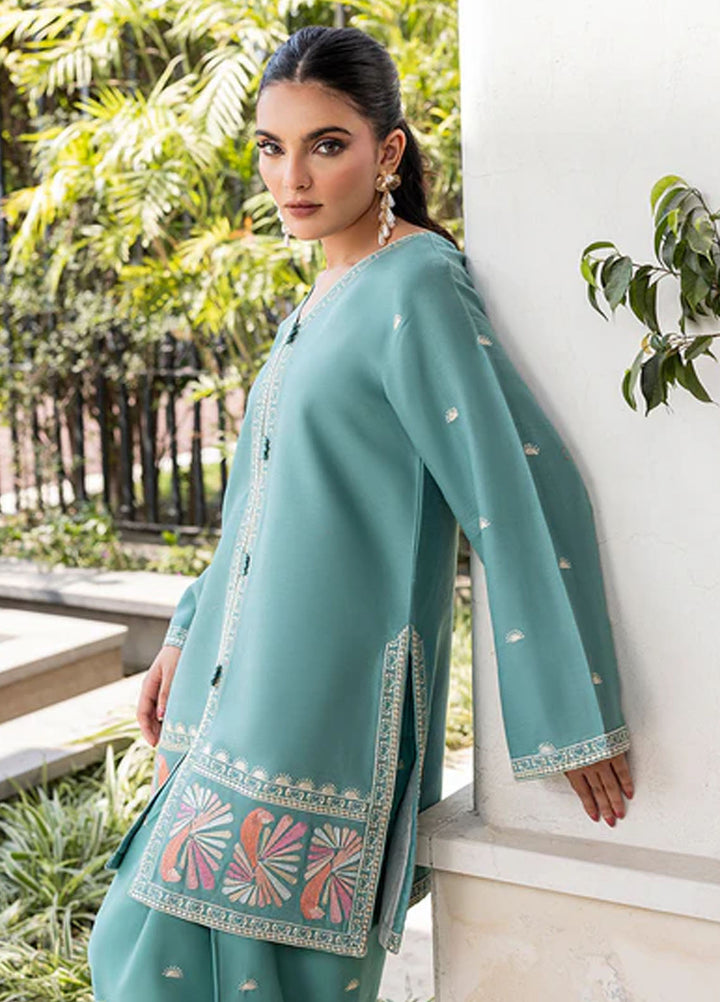 Zuri Pret Embroidered Lawn 2 Piece Suit Norine ZP-04 Sea Green