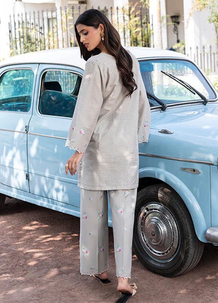 Zuri Pret Embroidered Lawn 2 Piece Suit Oreena ZP-10 Grey