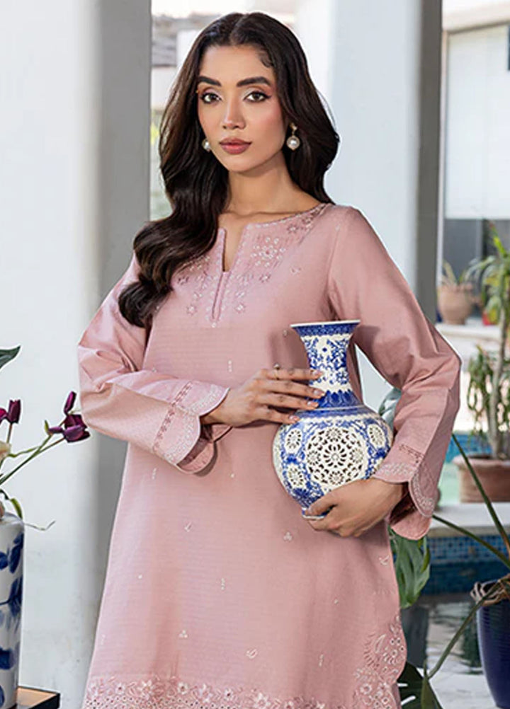 Zuri Pret Embroidered Lawn 2 Piece Suit Rehaaz ZP-03 Tea Pink