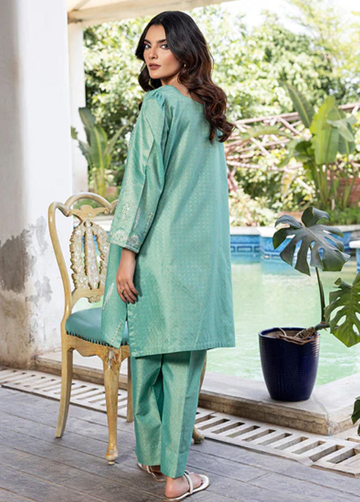 Zuri Pret Embroidered Lawn 2 Piece Suit Saphira ZP-17 Turquoise