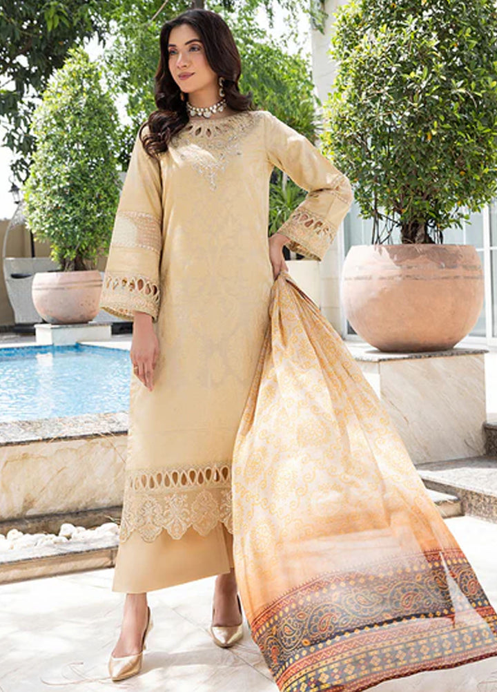 Zuri Pret Embroidered Lawn 3 Piece Suit Nureh JK-17 Skin