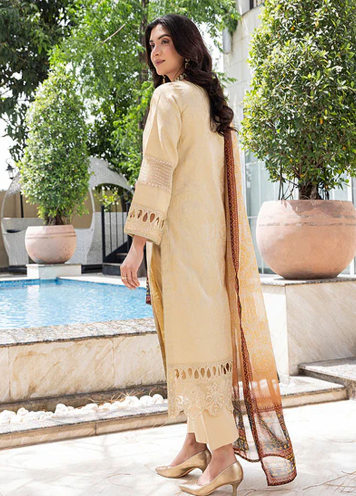 Zuri Pret Embroidered Lawn 3 Piece Suit Nureh JK-17 Skin