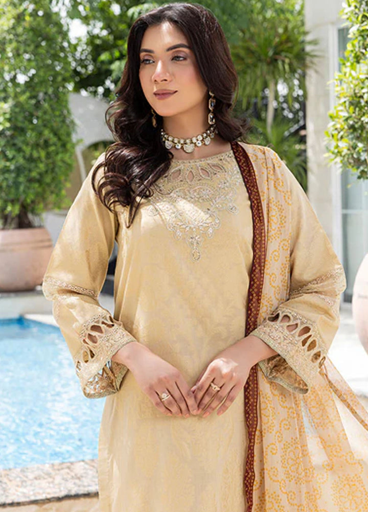 Zuri Pret Embroidered Lawn 3 Piece Suit Nureh JK-17 Skin