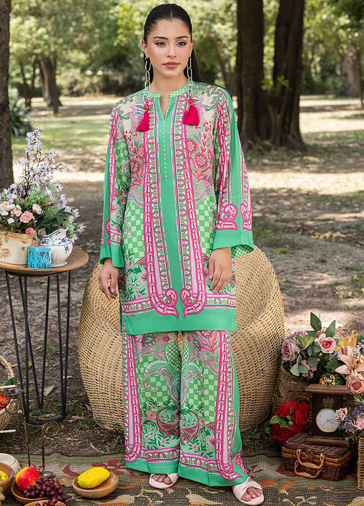 Zuri Pret Printed Lawn 2 Piece Suit Firoza ZS-42 Green