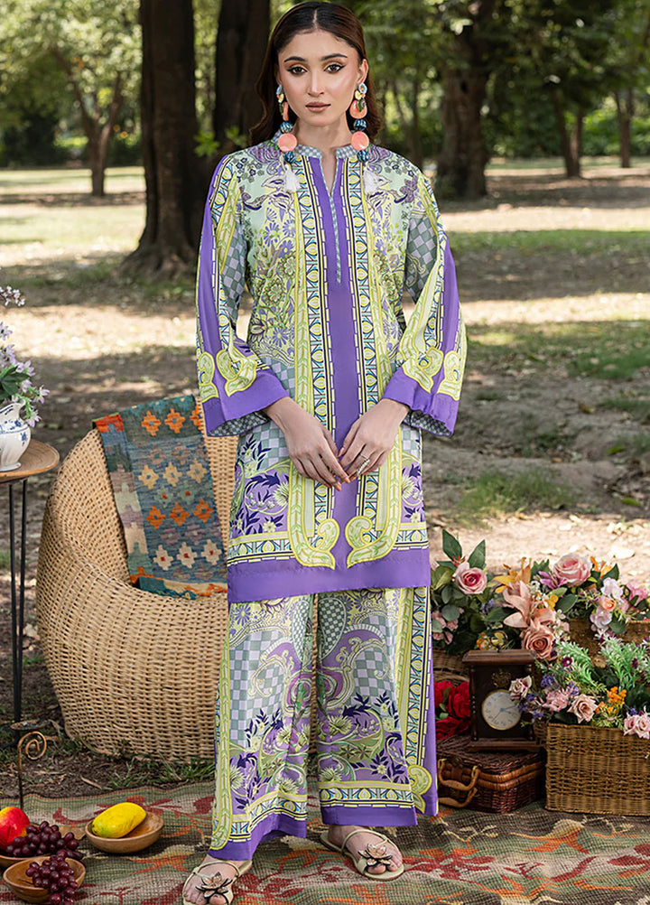 Zuri Pret Printed Lawn 2 Piece Suit Firoza ZS-42 Lavender