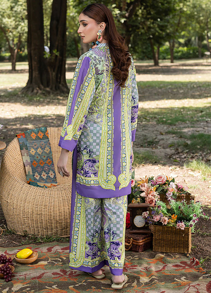 Zuri Pret Printed Lawn 2 Piece Suit Firoza ZS-42 Lavender