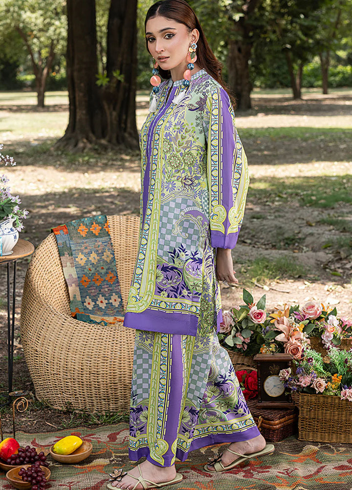 Zuri Pret Printed Lawn 2 Piece Suit Firoza ZS-42 Lavender