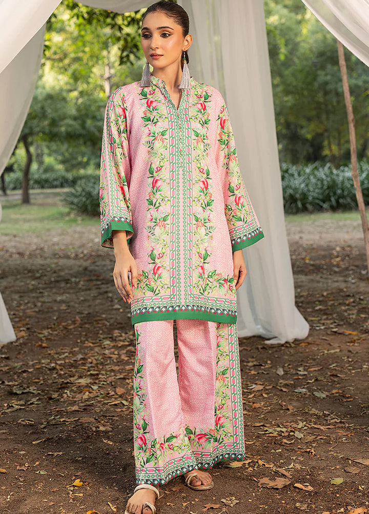 Zuri Pret Printed Lawn 2 Piece Suit Nafees ZS-39 Pink