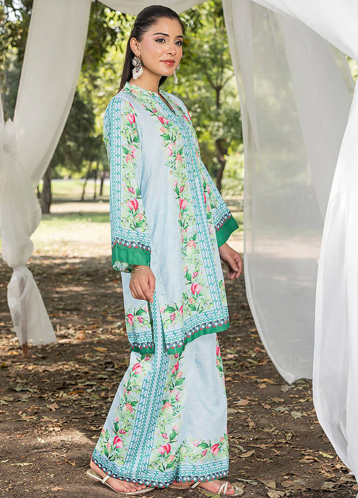 Zuri Pret Printed Lawn 2 Piece Suit Nafees ZS-39 Sky Blue