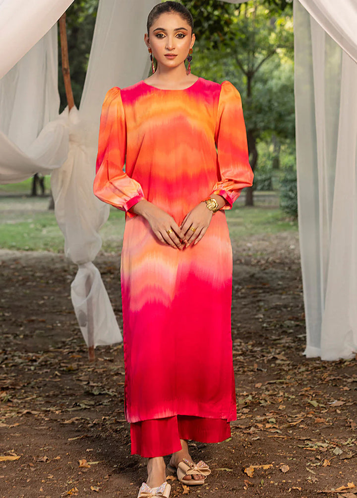 Zuri Pret Printed Lawn 2 Piece Suit Reem ZS-46 Pink