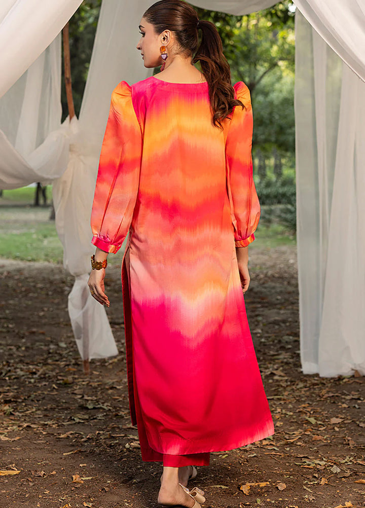 Zuri Pret Printed Lawn 2 Piece Suit Reem ZS-46 Pink