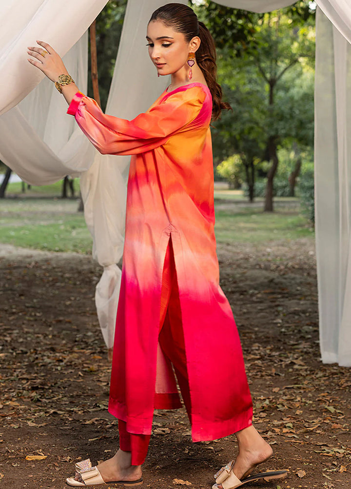 Zuri Pret Printed Lawn 2 Piece Suit Reem ZS-46 Pink