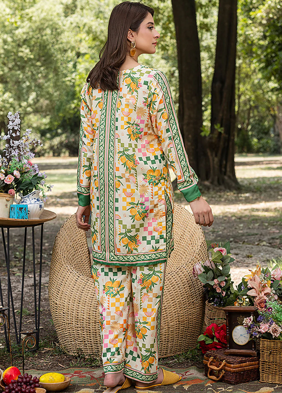 Zuri Pret Printed Lawn 2 Piece Suit Romaisa ZS-43 Butter Yellow