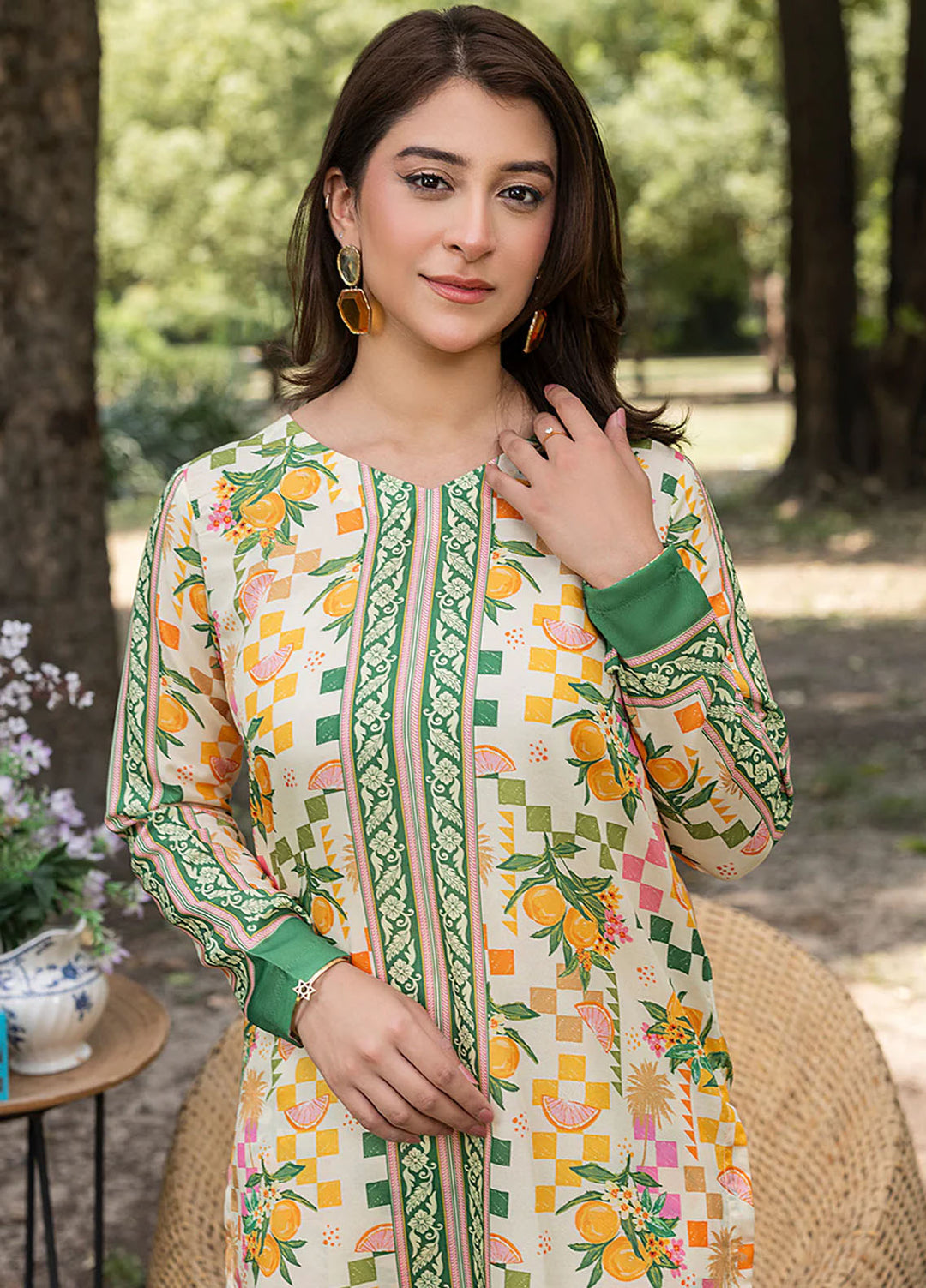 Zuri Pret Printed Lawn 2 Piece Suit Romaisa ZS-43 Butter Yellow