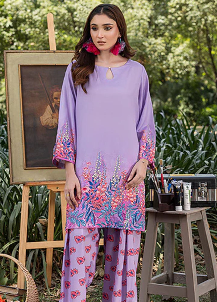 Zuri Pret Printed Lawn 2 Piece Suit Siora ZS-44 Lavender