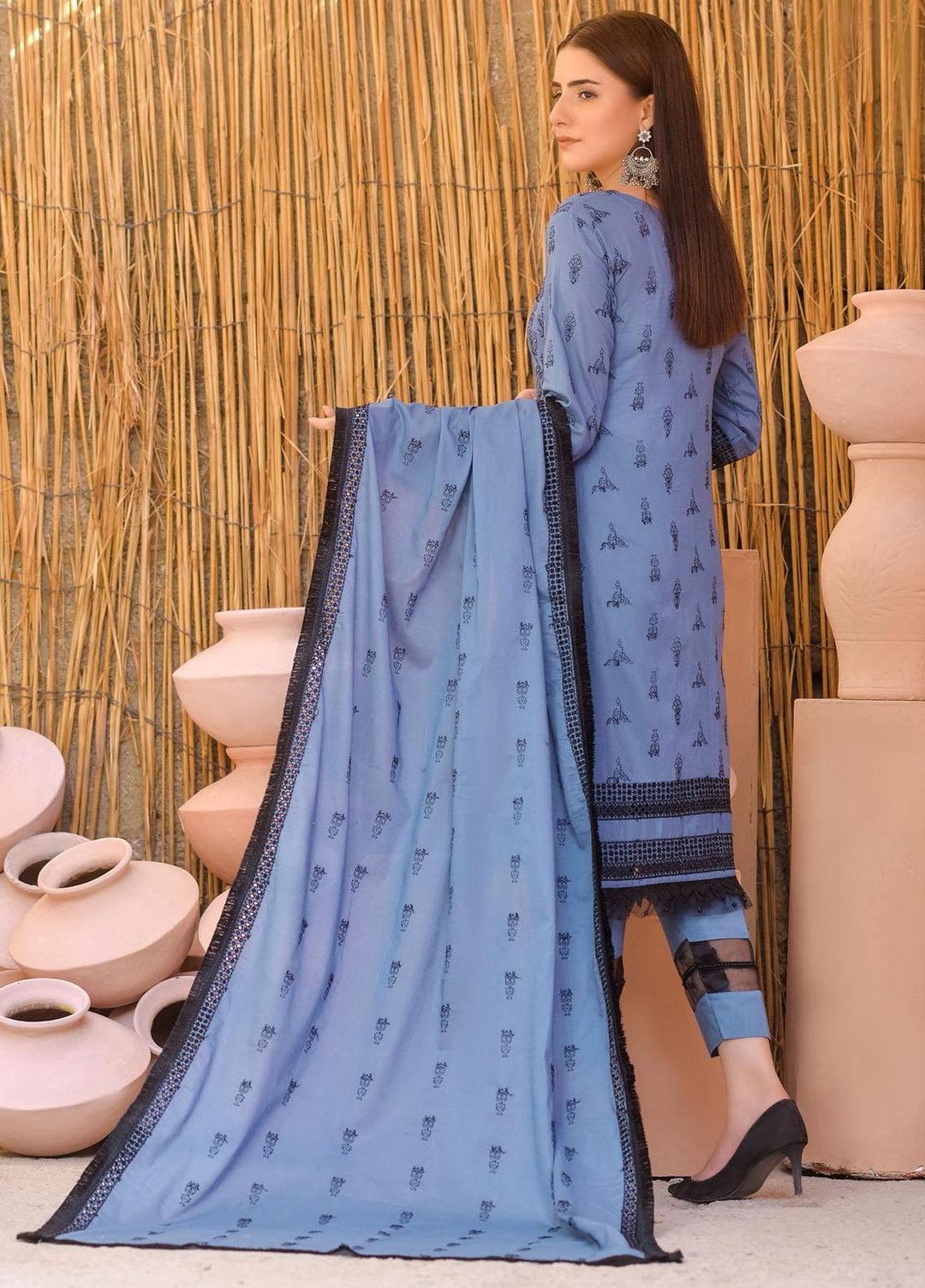 Zurr By AB Textiles Embroidered Lawn Suits Unstitched 3 Piece AB21ZCK 02 - Summer Collection