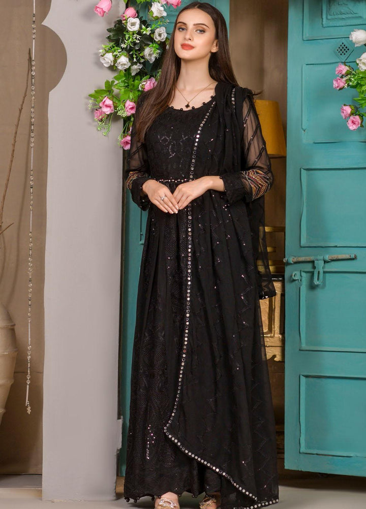 Zurr Signature by AB Textiles  Embroidered Chiffon Suits Unstitched 3 Piece AB21SC ZSLC-05 - Festive Collection