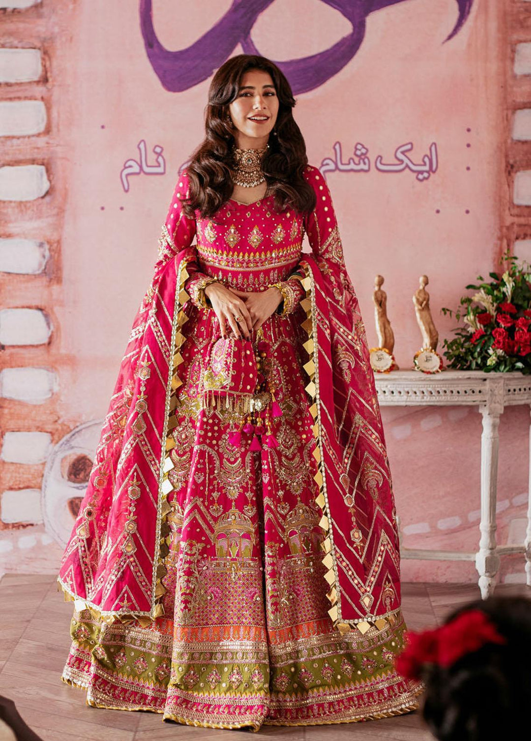 Zarlish by Mohsin Naveed Ranjha Embroidered Raw Silk Suits Unstitched 2 Piece MNR22Z ZWU22-09 Musarrat Nazir - Festive Collection