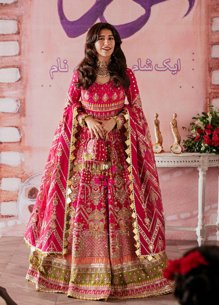 Zarlish by Mohsin Naveed Ranjha Embroidered Raw Silk Suits Unstitched 2 Piece MNR22Z ZWU22-09 Musarrat Nazir - Festive Collection