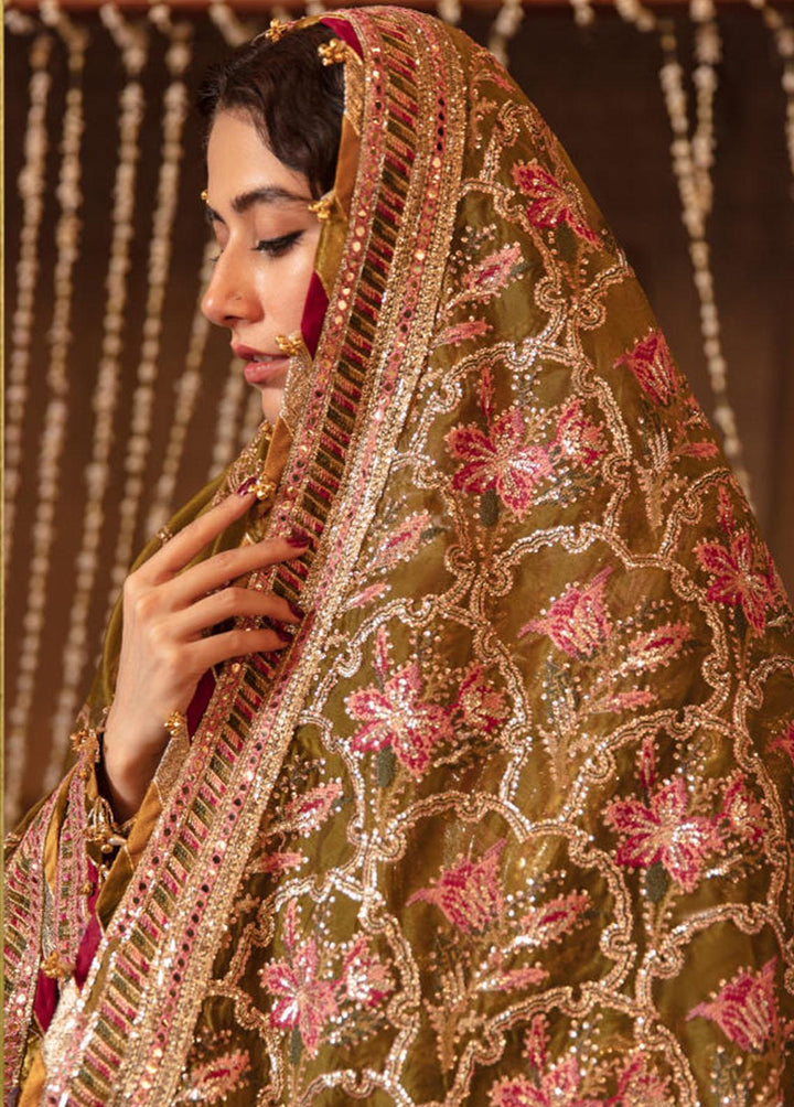 Zarlish by Mohsin Naveed Ranjha Embroidered Organza Suits Unstitched 3 Piece MNR22Z ZWU22-13 Iqbal Bano - Festive Collection