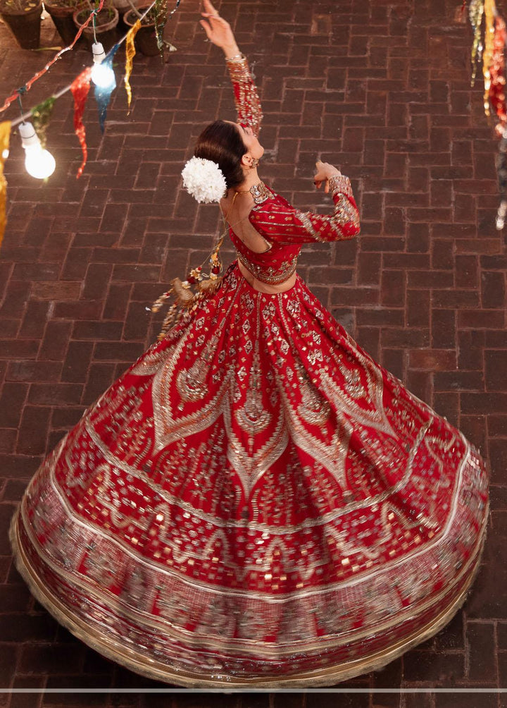 Zarlish by Mohsin Naveed Ranjha Embroidered Raw Silk Suits Unstitched 3 Piece MNR22Z ZWU22-14 Shima Kirmani - Festive Collection