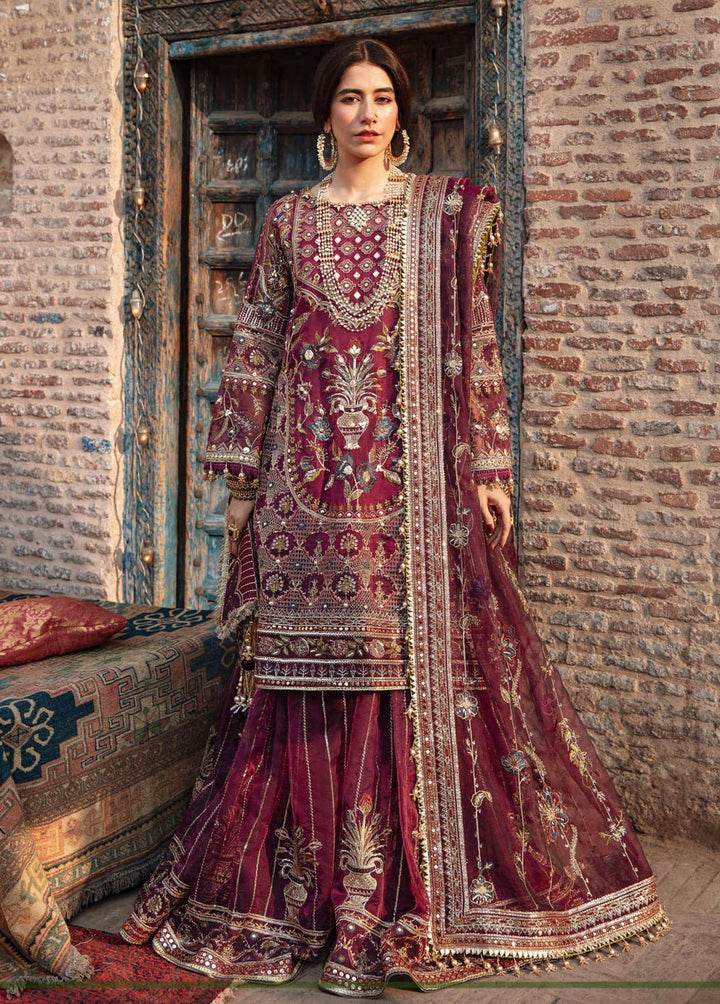 Zarlish by Mohsin Naveed Ranjha Embroidered Organza Suits Unstitched 3 Piece MNR22Z ZWU22-15 Reshma Jee - Festive Collection