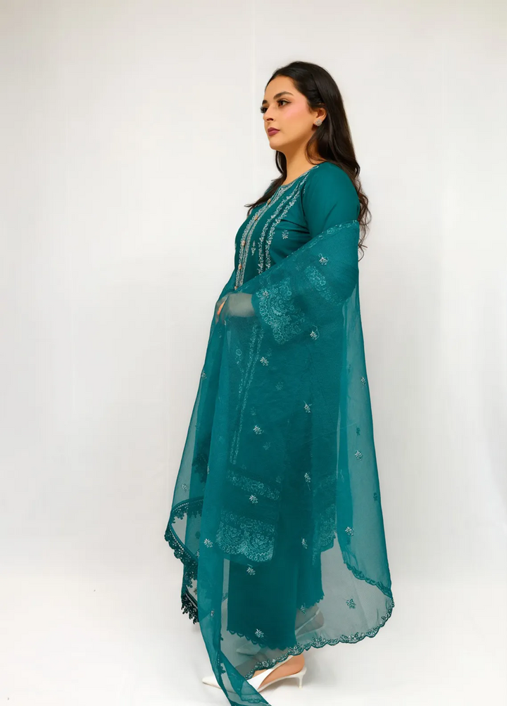 Zyna Embroidered Cambric Suits Unstitched 3 Piece D14-Livia - Summer Collection