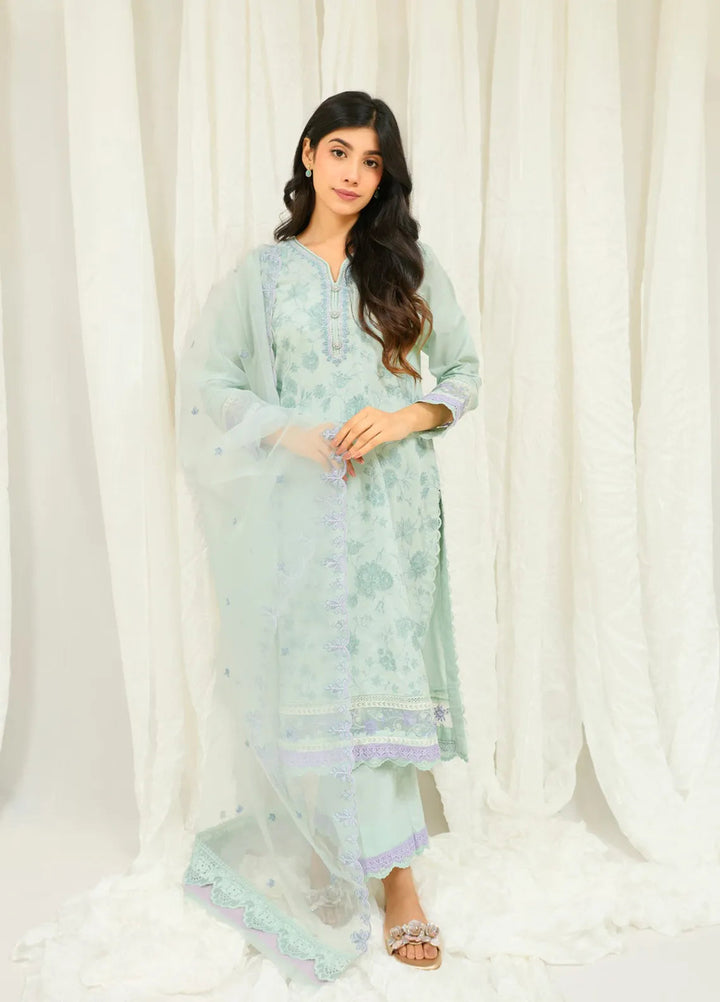 Zyna Embroidered Cambric Suits Unstitched 3 Piece D9-Kyra - Summer Collection