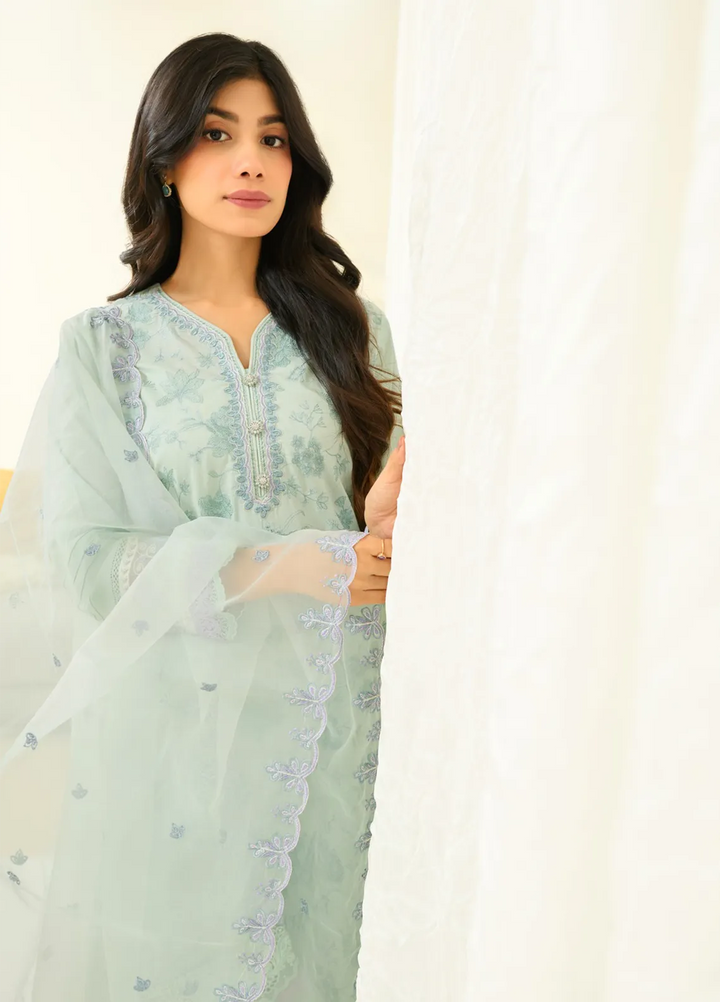 Zyna Embroidered Cambric Suits Unstitched 3 Piece D9-Kyra - Summer Collection
