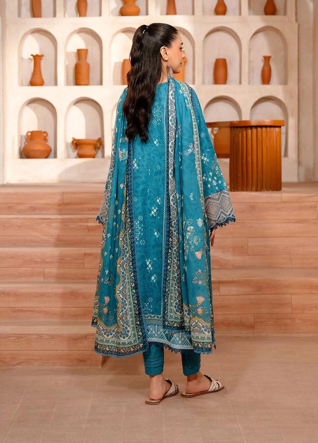 Zync by Florent Embroidered Lawn Suit Unstitched 3 Piece FL25ZD FL-11A - Summer Collection