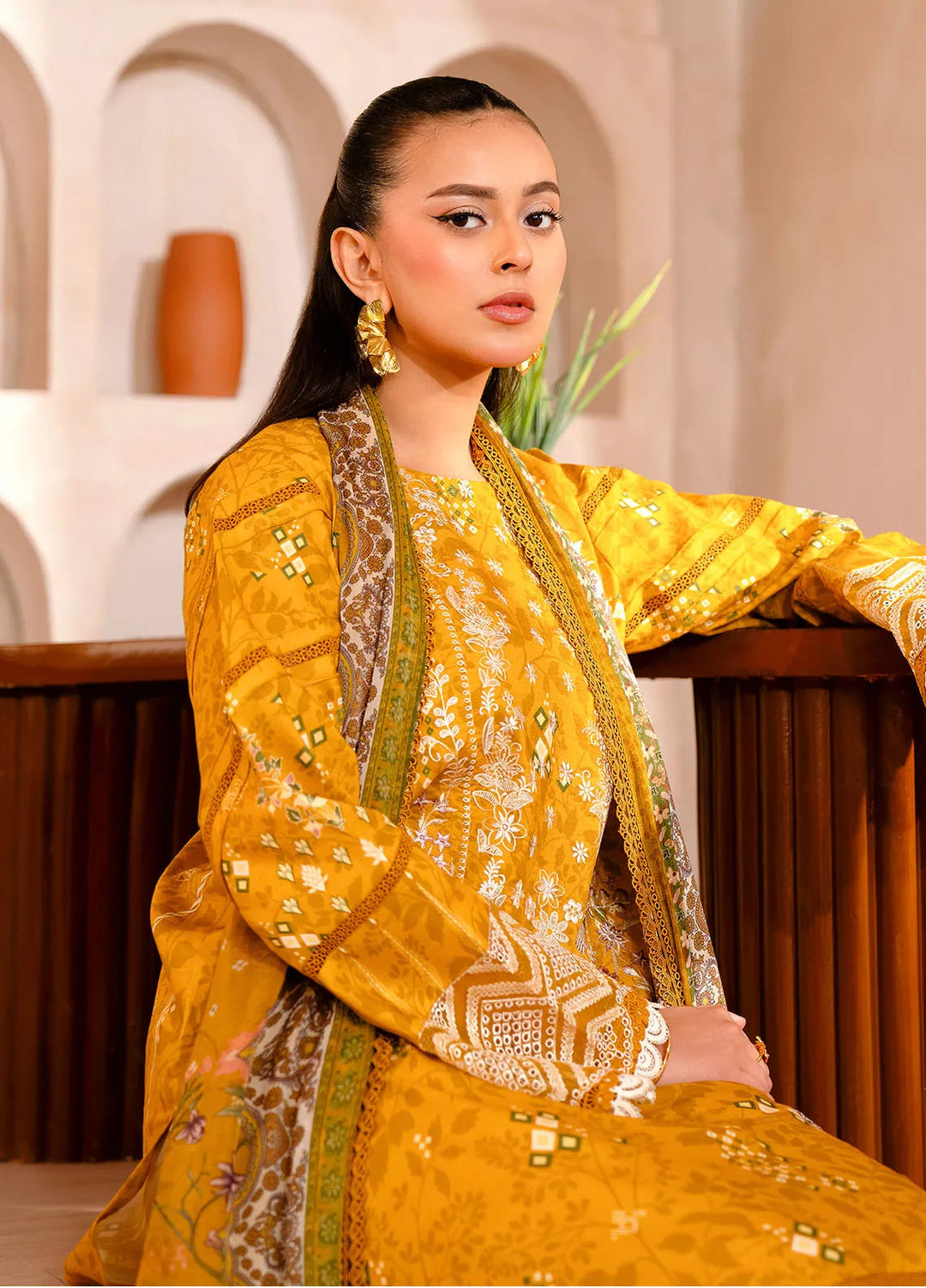 Zync by Florent Embroidered Lawn Suit Unstitched 3 Piece FL25ZD FL-11B - Summer Collection