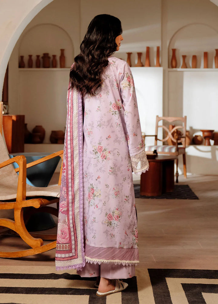 Zync by Florent Embroidered Lawn Suit Unstitched 3 Piece FL25ZD FL-1B - Summer Collection