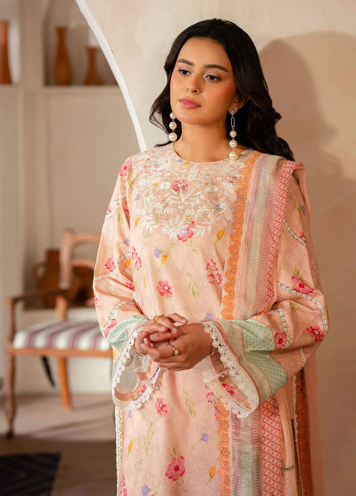 Zync by Florent Embroidered Lawn Suit Unstitched 3 Piece FL25ZD FL-2 - Summer Collection