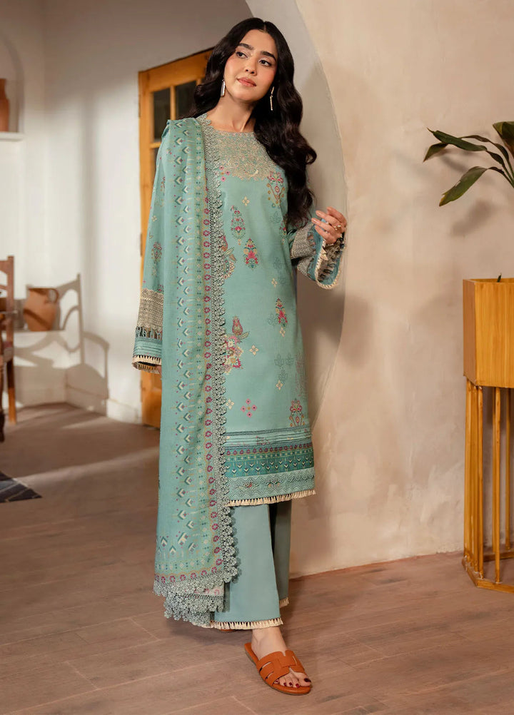Zync by Florent Embroidered Lawn Suit Unstitched 3 Piece FL25ZD FL-3 - Summer Collection
