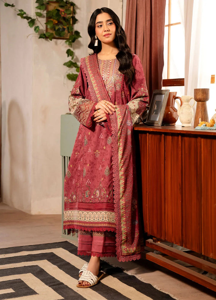 Zync by Florent Embroidered Lawn Suit Unstitched 3 Piece FL25ZD FL-6B - Summer Collection