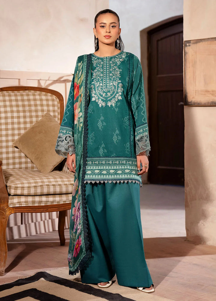 Zync by Florent Embroidered Lawn Suit Unstitched 3 Piece FL25ZD FL-7A - Summer Collection