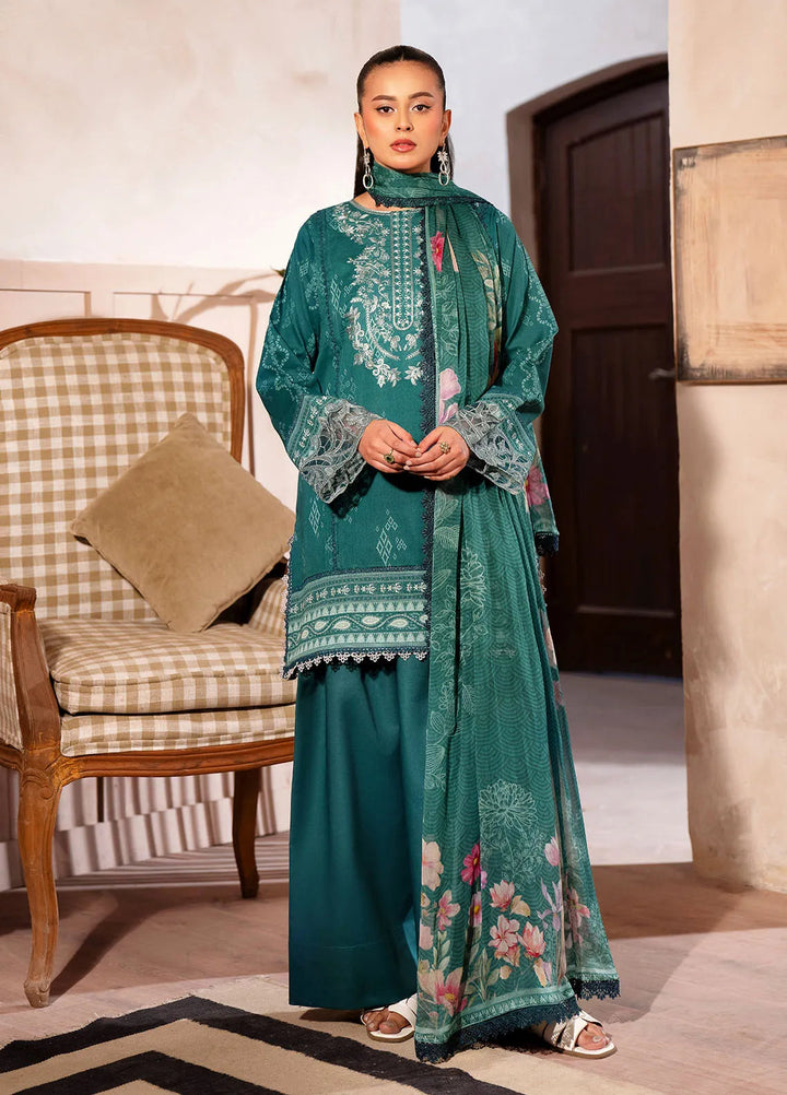 Zync by Florent Embroidered Lawn Suit Unstitched 3 Piece FL25ZD FL-7A - Summer Collection