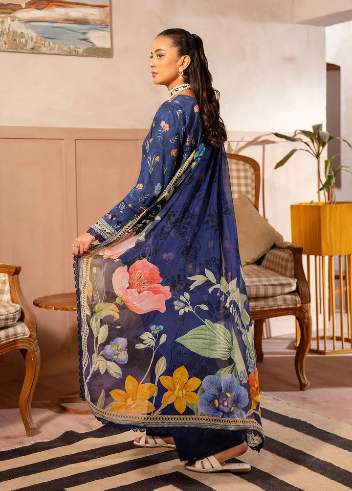 Zync by Florent Embroidered Lawn Suit Unstitched 3 Piece FL25ZD FL-8A - Summer Collection