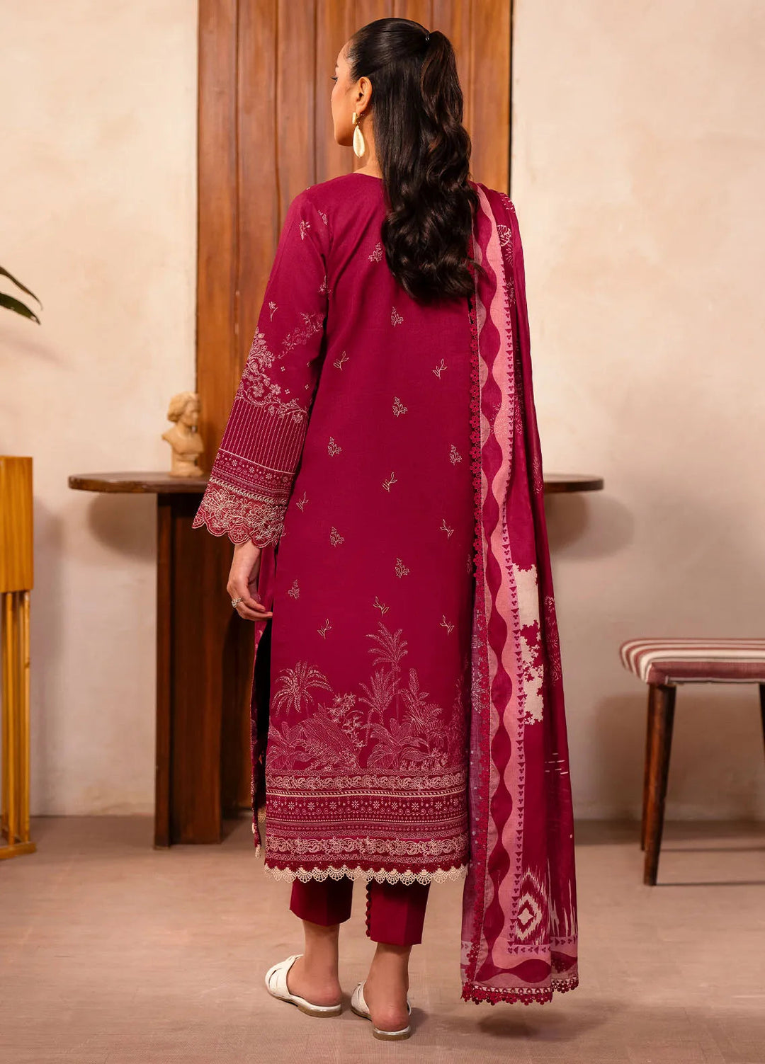 Zync by Florent Embroidered Lawn Suit Unstitched 3 Piece FL25ZD FL-9 - Summer Collection