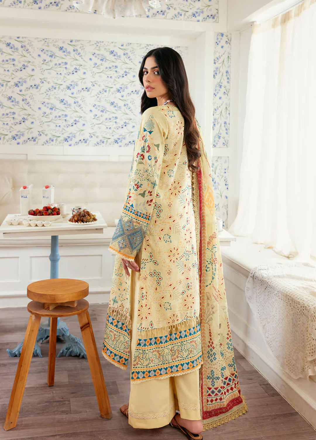 Zync by Florent Embroidered Lawn Suits Unstitched 3 Piece FL25ZDW F-3A - Summer Collection