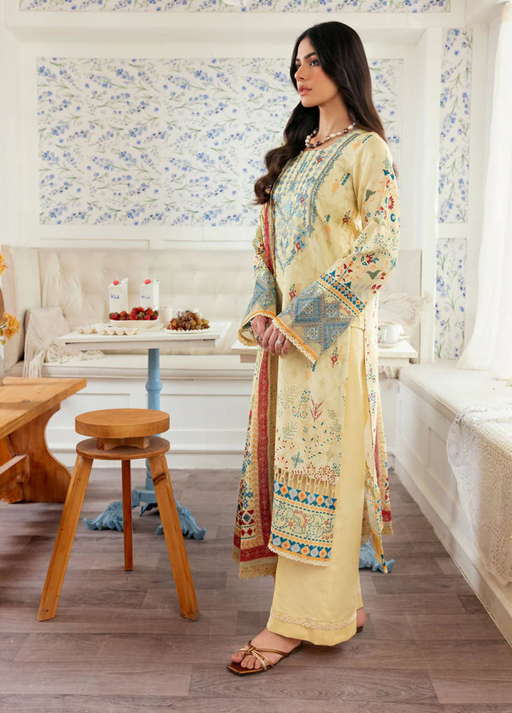 Zync by Florent Embroidered Lawn Suits Unstitched 3 Piece FL25ZDW F-3A - Summer Collection