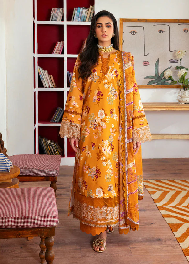 Zync by Florent Embroidered Lawn Suits Unstitched 3 Piece FL25ZDW ZY-10 - Summer Collection