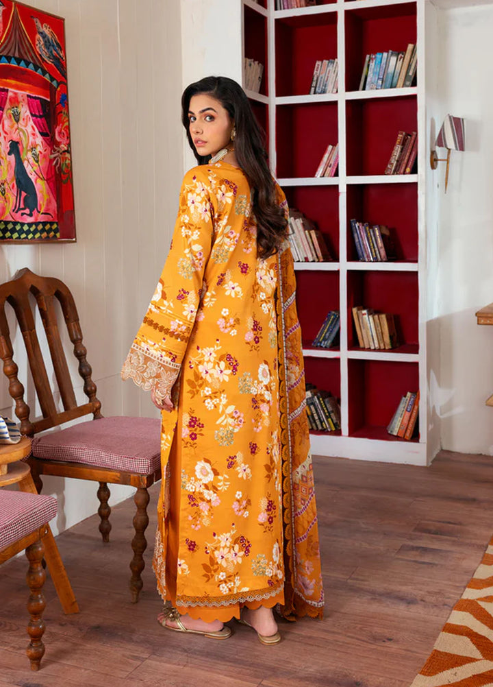 Zync by Florent Embroidered Lawn Suits Unstitched 3 Piece FL25ZDW ZY-10 - Summer Collection