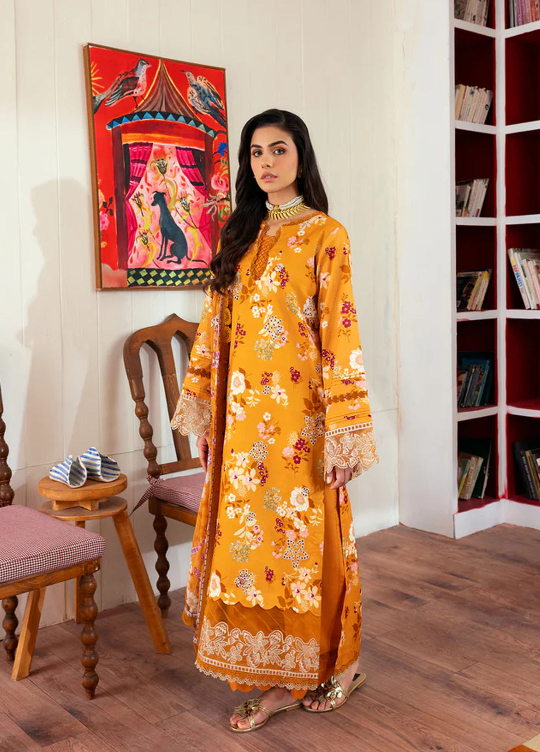 Zync by Florent Embroidered Lawn Suits Unstitched 3 Piece FL25ZDW ZY-10 - Summer Collection