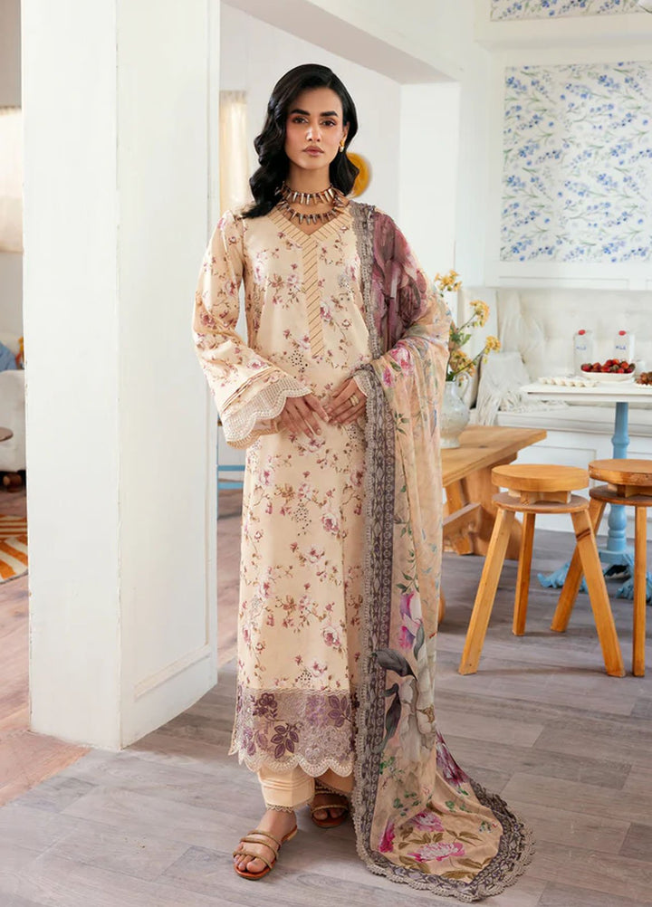 Zync by Florent Embroidered Lawn Suits Unstitched 3 Piece FL25ZDW ZY-11 - Summer Collection